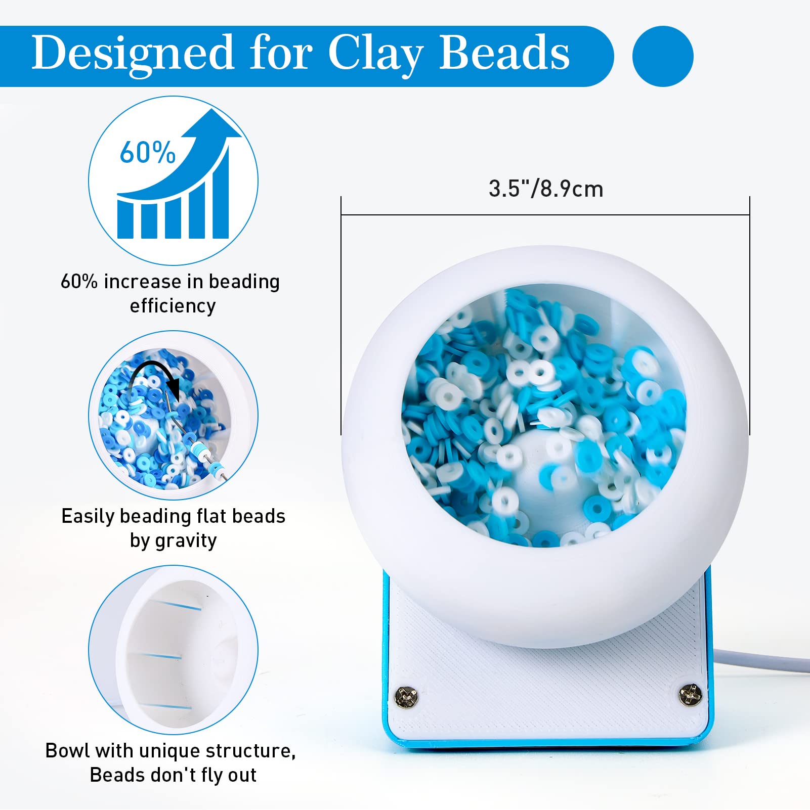 Clay Bead Spinner,Electric Bead Spinner For Jewelry Making, Bead